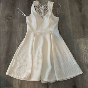 White Formal Romper